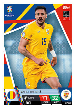 Andrei Burca Romania Topps Match Attax EURO 2024 #ROM2